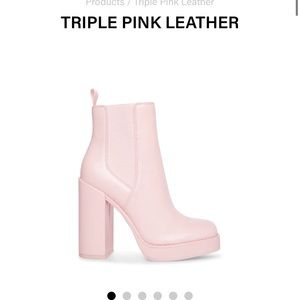 Steve Madden Triple Pink Leather Boots